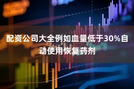 配资公司大全例如血量低于30%自动使用恢复药剂