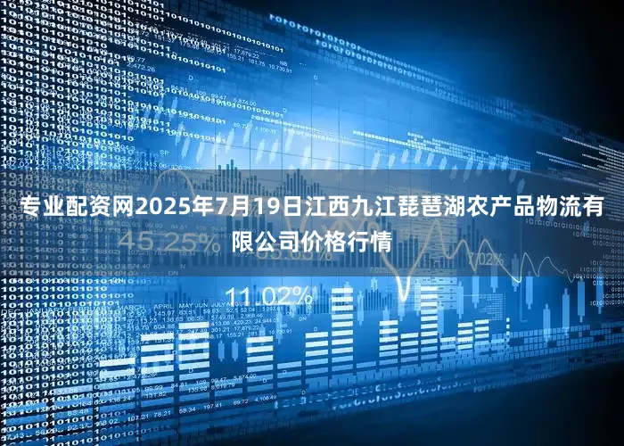 专业配资网2025年7月19日江西九江琵琶湖农产品物流有限公司价格行情