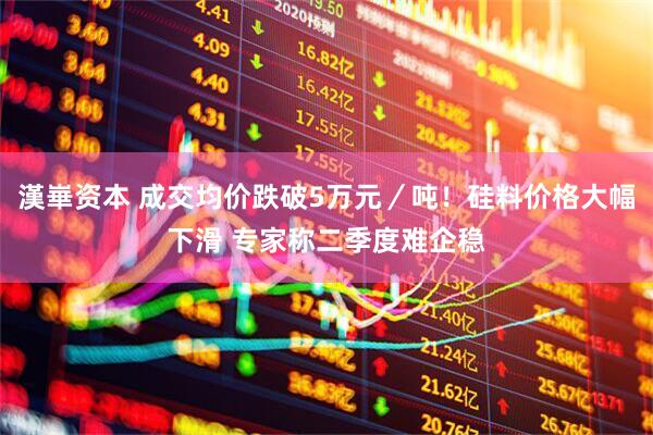 漢崋资本 成交均价跌破5万元／吨！硅料价格大幅下滑 专家称二季度难企稳